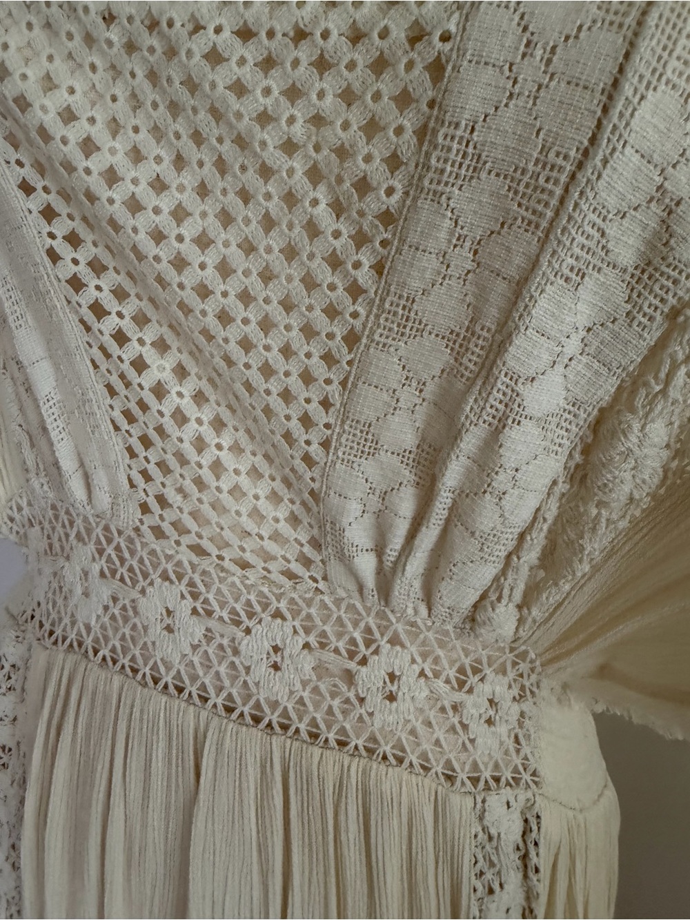 Free People Cream Lace Maxi Dress - Picture 4 of 10